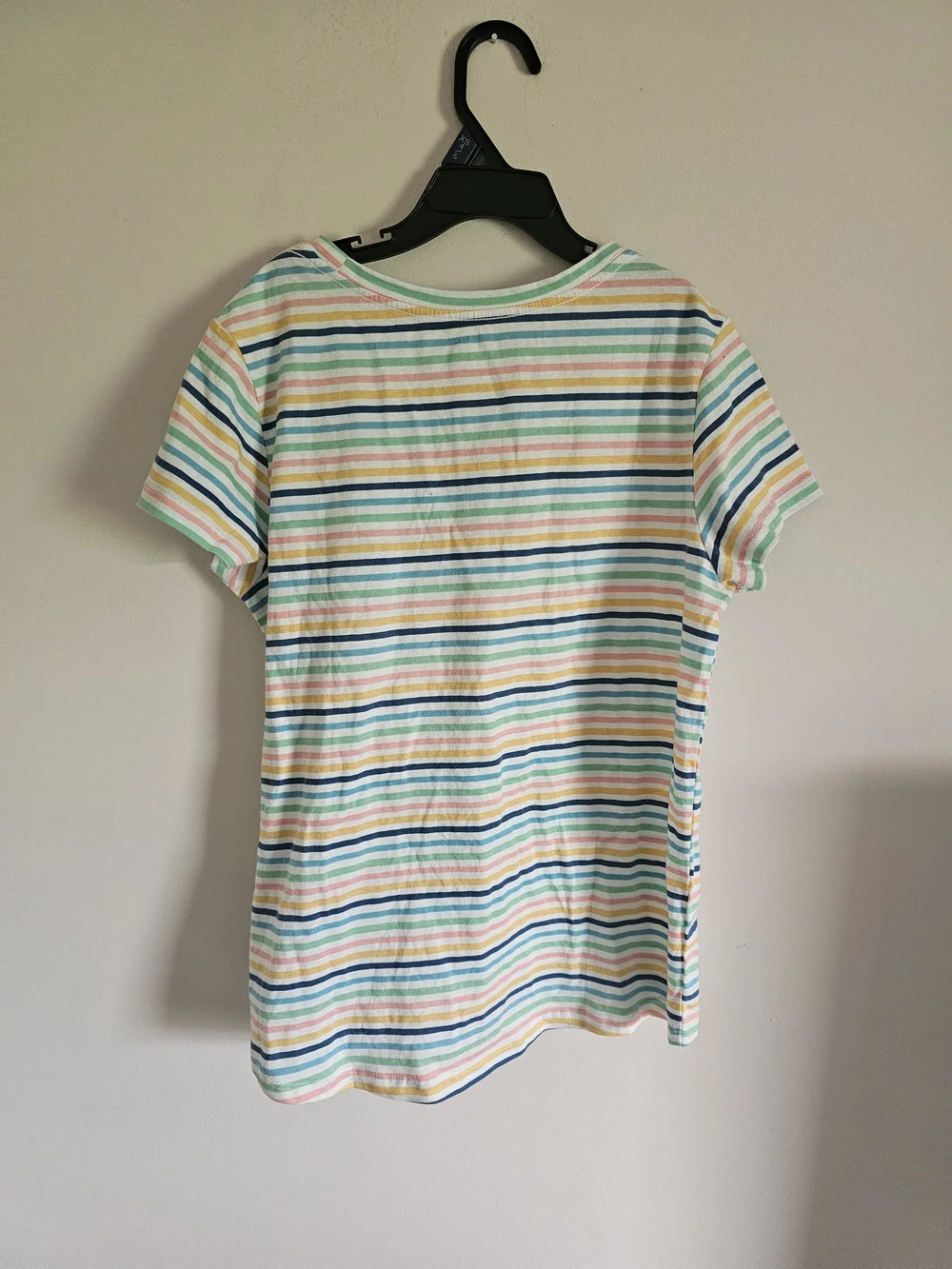 Girls' Rainbow Stripe Short-Sleeve Tee - Multicolor
